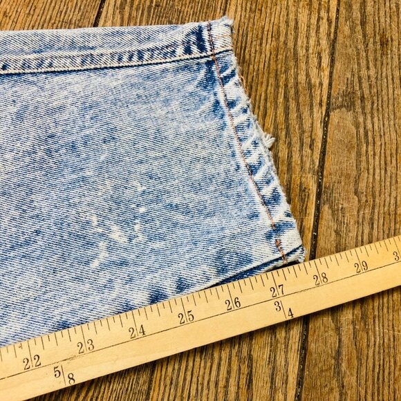 Clique Vintage 80s Cloud Acid Wash High-Waisted Denim Jeans 90s Tagged Size 10 - Picture 6 of 9